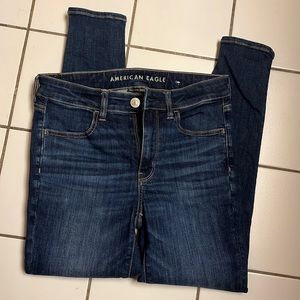 American Eagle Skinny Jeans Dark Wash Hi-Rise Jegging
